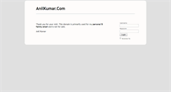 Desktop Screenshot of anilkumar.com