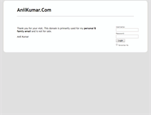 Tablet Screenshot of anilkumar.com